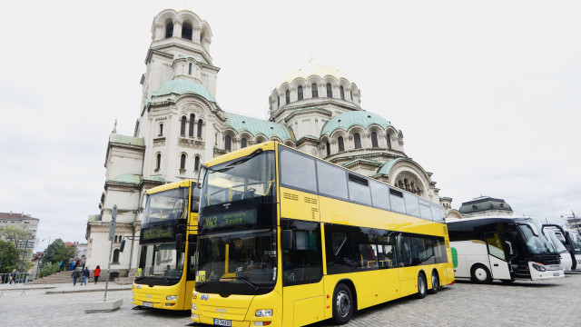 The double-decker buses make the residents of Sofia forget their cars and take a nice walk